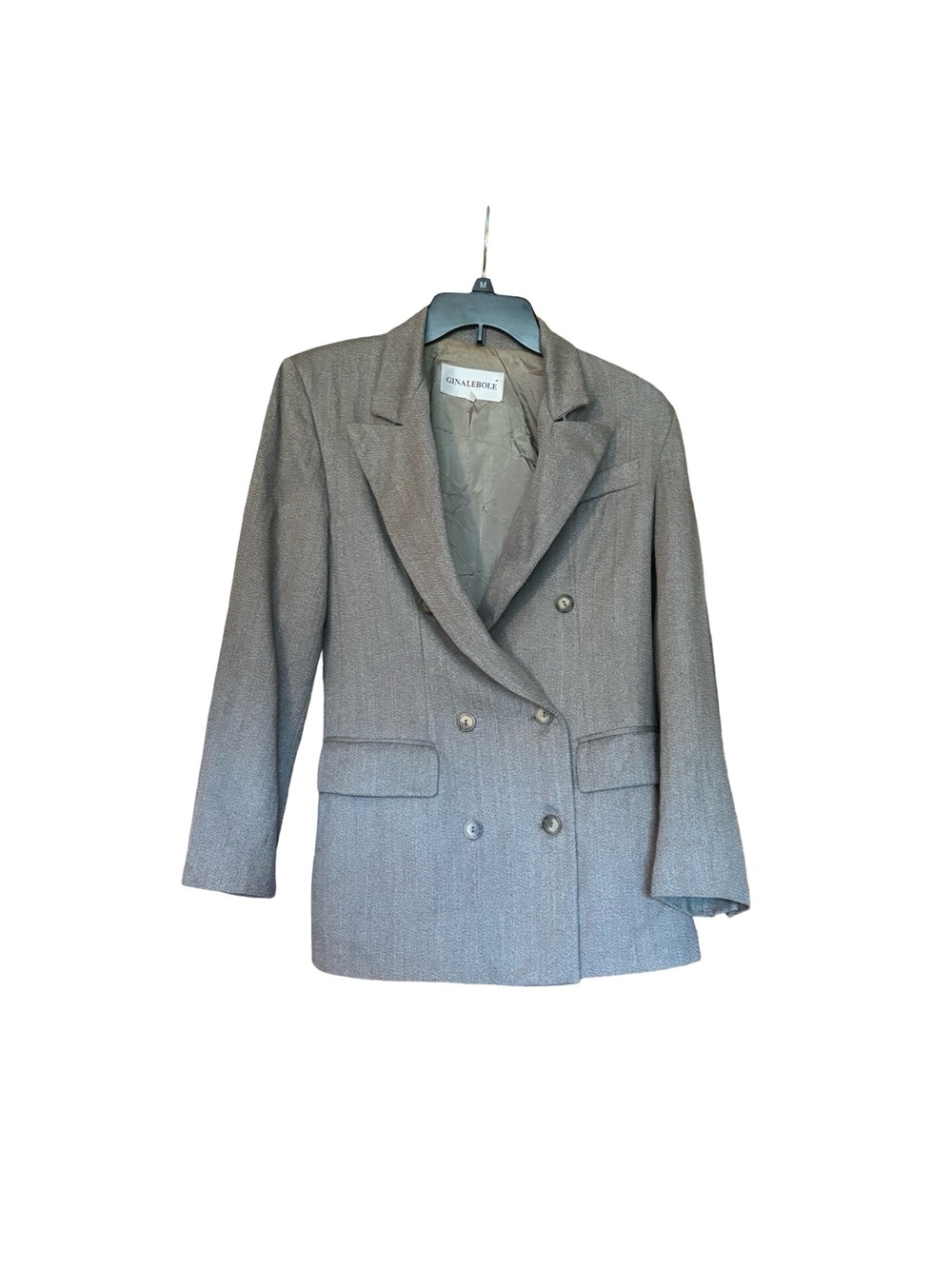 Ginalebole Double-Breasted Blazer Size 40 - Brown